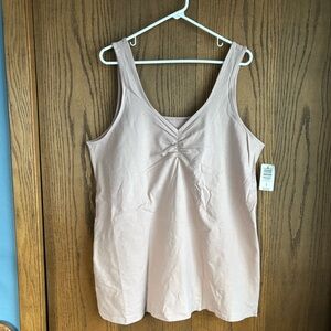 NWT Torrid women’s light pink foxy cinch front closet staple tank top size 4X